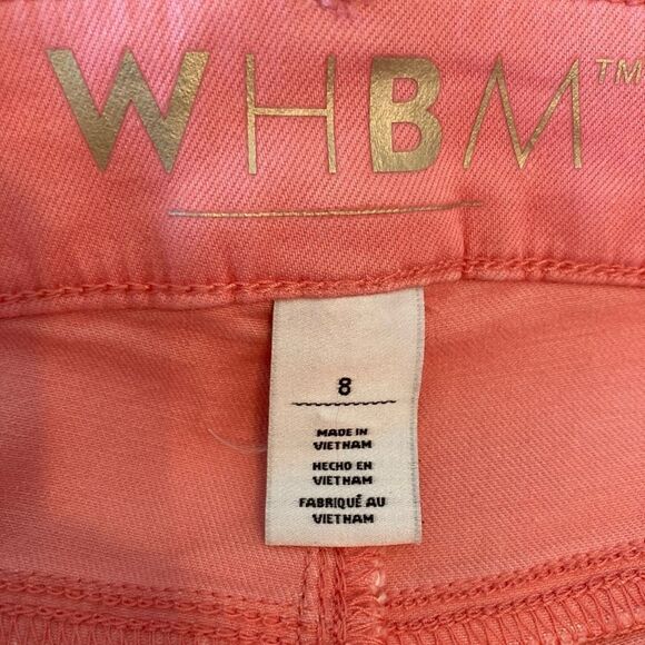 White House Black Market NWOT Ankle Coral Pink Jeans - Picture 10 of 13